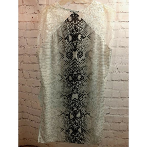 Alberto Makali Snake Print Asymmetrical Top Size XL - Picture 7 of 8